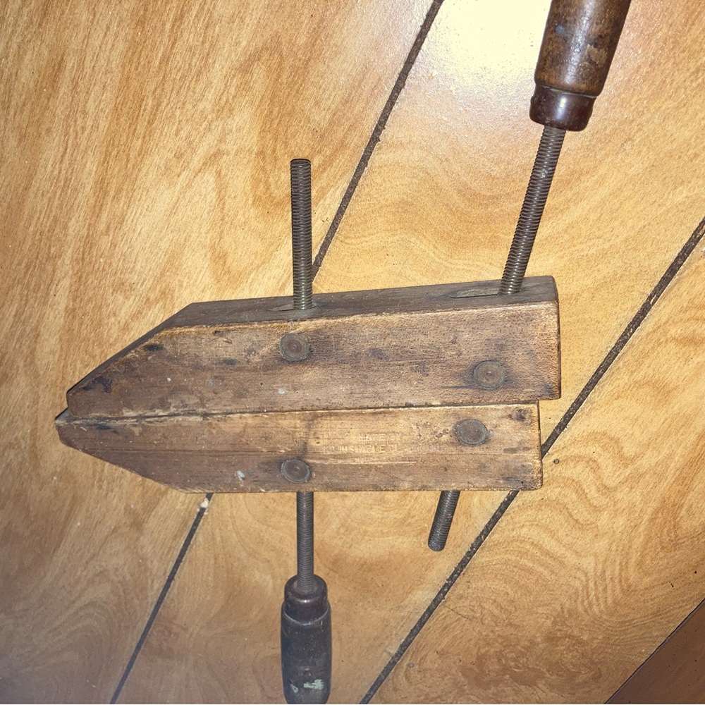 Vintage Wooden Garage Clamps
